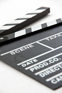 导向器石板标签在幕后Film制片组关闭电影拍手图片