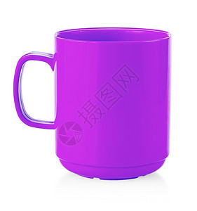 正面喝粉红色杯子空白用于咖啡或茶在白色背景上隔离粉红色杯子空白用于咖啡或茶在白色背景上隔离早晨图片