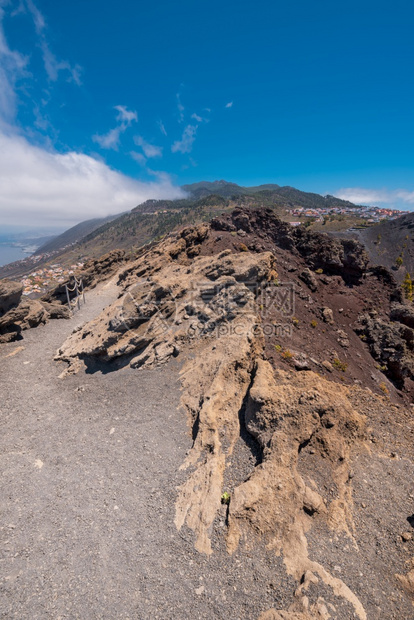 内圭亚地质学西班牙加那利群岛拉帕尔马圣安东尼奥火山远足图片