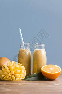 排毒营养果味前面看到带芒果橙的冰雪瓶子图片