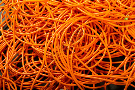明亮的橙色抽象电缆背景有趣的浅光拷贝粘贴纹理和自然多彩的交融活力复制图片