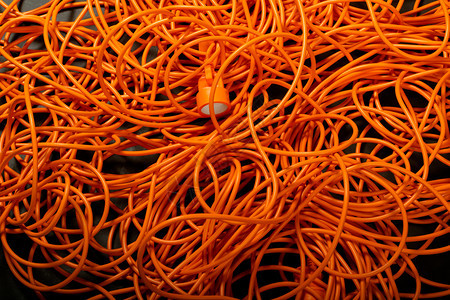 质地联系橙色抽象电缆背景有趣的浅光拷贝粘贴纹理和自然多彩的交融目图片