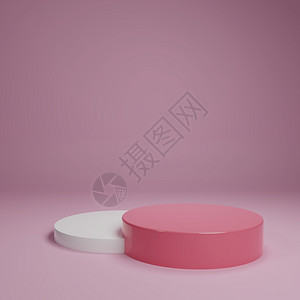 最小的背景白粉色糊面产品摊台简表最低限度几何概念工作室讲台平主题展览商业营销示阶段3D插图使得形设计成为了象现代的座图片