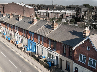 家园财产典型的维多利亚州典型标志英国梯田住房建造图片