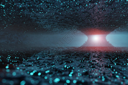 想像力SciFi未来Fi远洋奇异结构3D隧道恐怖图片