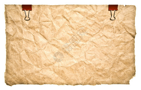 白色背景上孤立的Grunge纸提醒撕裂夹子图片