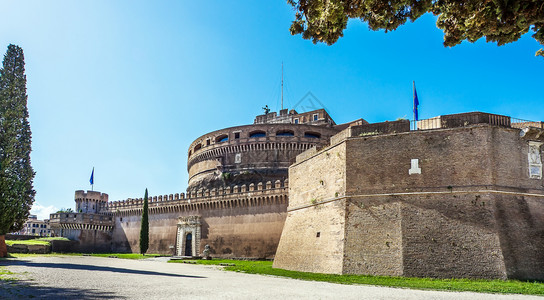意大利罗马拉齐奥圣天使城堡的景观安杰洛旅行城市图片