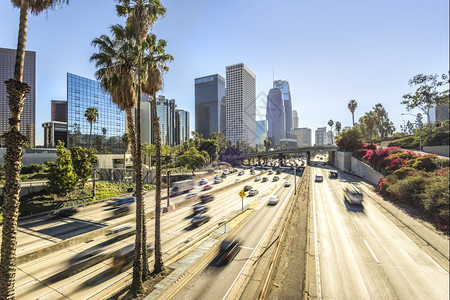 商业著名的美国加利福尼亚州洛杉矶市中心郊风景区图片