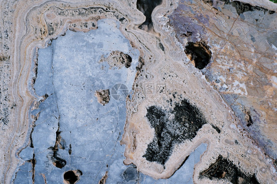 地质学古董垃圾摇滚棕褐石表面纹理背景贴近了图片