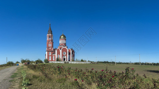 乌克兰敖德萨093218敖德萨附近的SvyatoHeorhivska教堂位于乌克兰VelikyDolnik地区乌克兰敖德萨的教堂图片