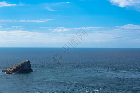 山季节法国大西洋海岸滩的风景法国大西洋海岸晴天图片