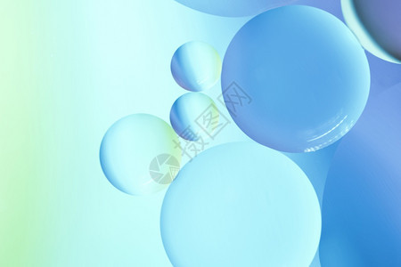 蓝色气泡抽象背景图片