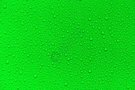 气泡绿色背景的水滴用于设计和广告及清除颜色图片