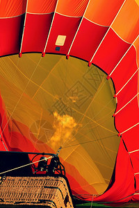 篮子热空气球启动的准备工作早晨天空图片