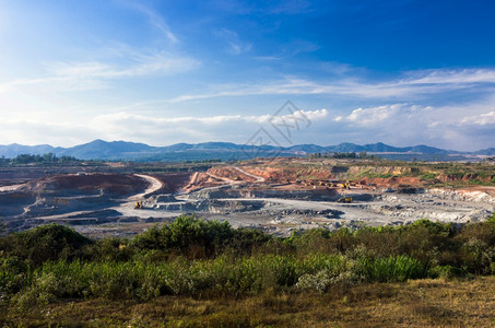 品种阳台黑色的MaeMo煤矿景观Lampang观望阳煤矿图片