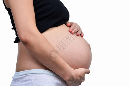 预期怀着孕肚子的白种背景妇女肉欲粘合图片