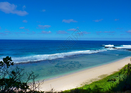 Rochequipleure毛里求斯岛的Gris海滩景观浪奎图片