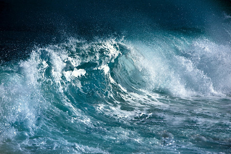 抽象的新鲜猛攻海洋波浪图片