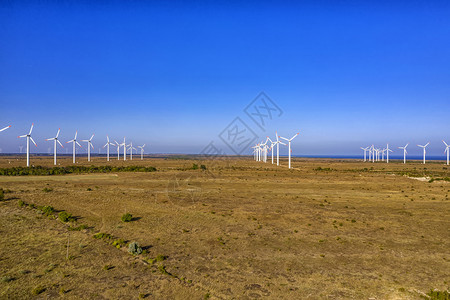 燃料风力涡轮机场空中观测台自然生态的图片