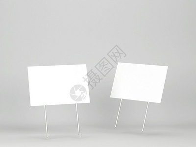 真实的灰色背景上空白庭院标志模型3d插图木板销售图片