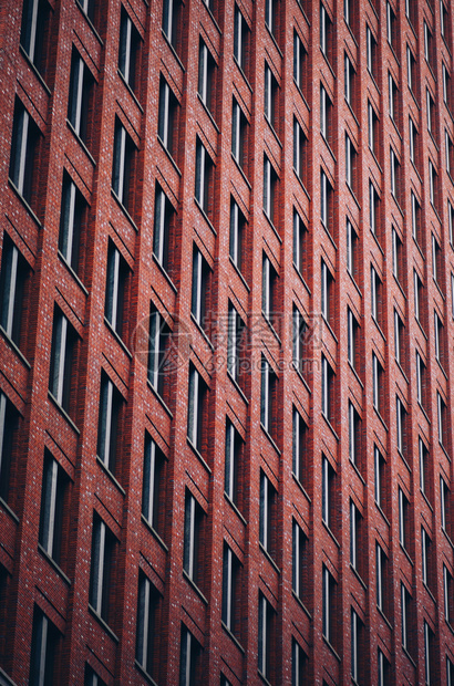建筑学线条荷兰Brick大楼窗户级联公寓图片