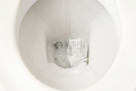 堵塞健康冲洗在家里厕所水用纸图片
