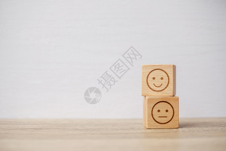 木块情绪服务评级排名客户评论满意度价和反馈概念上的情感面部符号天经验帕努瓦图片
