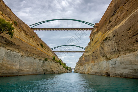 海湾伯罗奔尼撒技术希腊旧科林斯运河几座桥梁覆盖天气科林斯运河和桥梁图片