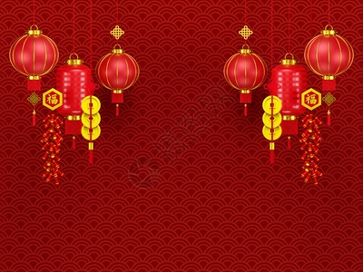 国金大厦动物框架十二生肖3d新年插灯和饼干中文翻译首饰的国新年插图设计图片