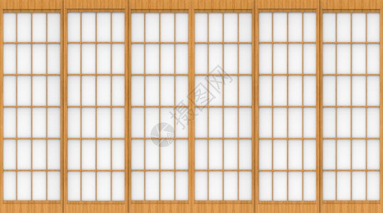 木头3d提供现代传统日本风格的滑纸木窗墙壁背景材料亚洲人财产图片
