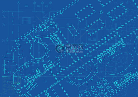 技术的细节线条建筑背景与技术图纸蓝系列场地规划纹理房屋蓝图纸建筑项目的一部分与技术图纸的建筑背景蓝图计划纹理建筑项目的绘图部分图片