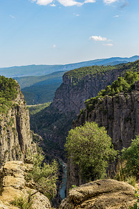 令人惊叹的TaziCanyoneManavgatn土耳其岩石悬崖攀登图片