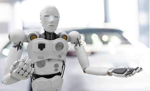 机械师运输器人网络未来具有汽车检查修业理的人类机体从而进行检查员保险养机械维修器人服务技术的维修工作例如为了背景图片