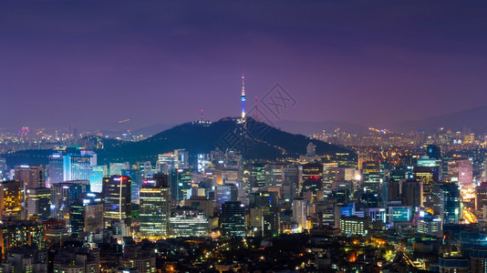 南韩首尔市郊区风景桥大都会城市图片
