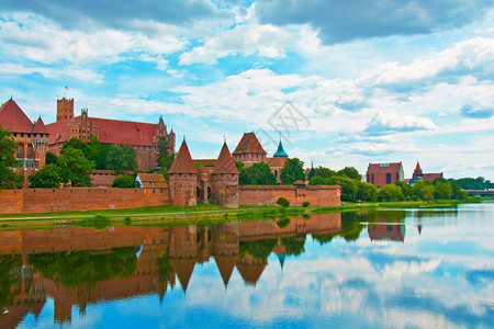 德语历史马尔博克城堡欧洲最大的城堡也称为马尔博克的铁道秩序城堡欧洲的图片