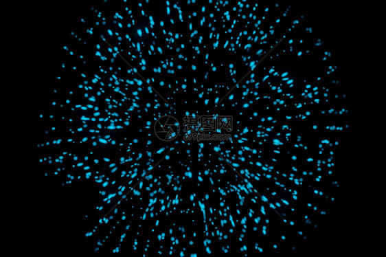 摘要背景蓝粒子爆炸震荡波三度爆破空气光束图片