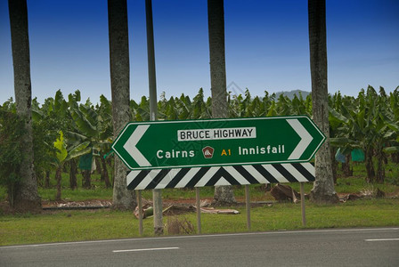 澳大利亚昆士兰州路标209年8月鸟街道交通图片