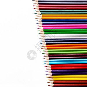 彩色铅笔创意排列图片