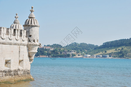 城堡纪念碑BelemTower葡萄牙里斯本市最著名的地标之一教育图片