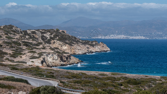 建造AgiosNikolaosNE克里特岛的远景海港口图片