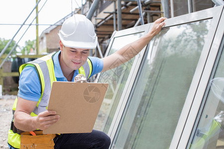 玻璃工建筑施人准备适应新视窗Windows住宅帽子图片