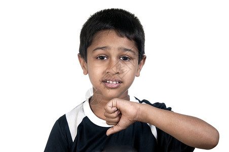 拒绝表决损失一个英俊的年轻印度小子低头大拇指图片
