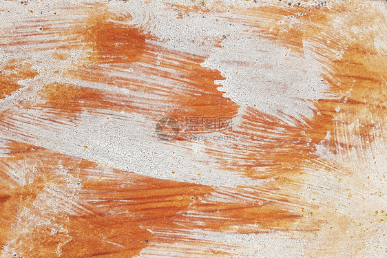 损害裂缝锈白色和棕涂料背景纹理的斑点和条旧金属表面图片