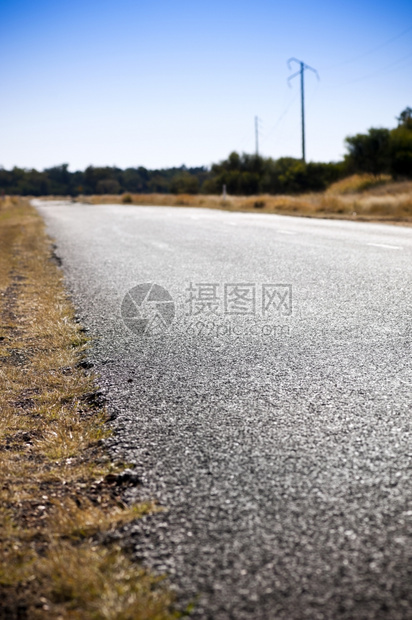 天道路安全概念浅为关注的公路偏对道安全概念蓝色的土地图片