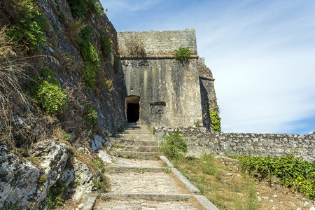 景观建造晴天科孚旧堡垒的景象希腊科孚旧堡垒的景象希腊图片
