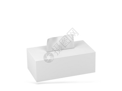 白色背景上孤立的空白组织盒模拟3d插图健康家庭患病的图片