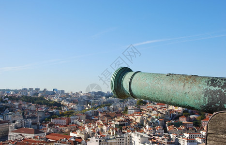 弹道战场保护葡萄牙首都里斯本的铁火Lisbon城堡图片