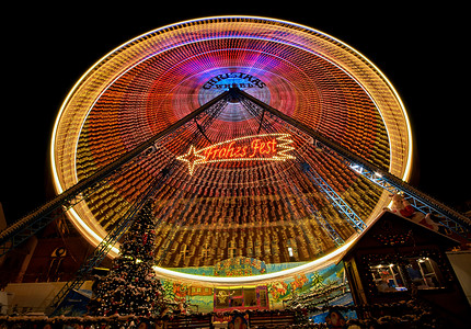 魏纳赫茨市场圣诞节车轮发光的闪亮图片