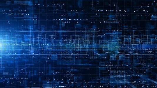 蓝色的互联网代码具有粒子和数字据网络连接高速和数据分析技术高速度连接和数据分析技术字摘要背景概念3的数码网络空间位化际图片