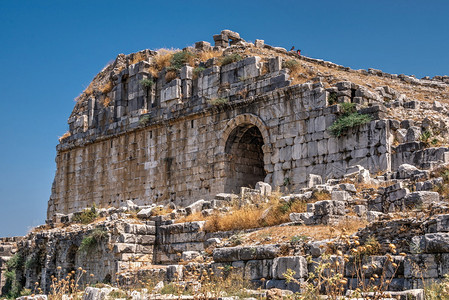 土耳其安纳托利亚西海岸古希腊城市Miletus日夏阳光明媚的MiletusAnatolia省建筑学迪姆图片